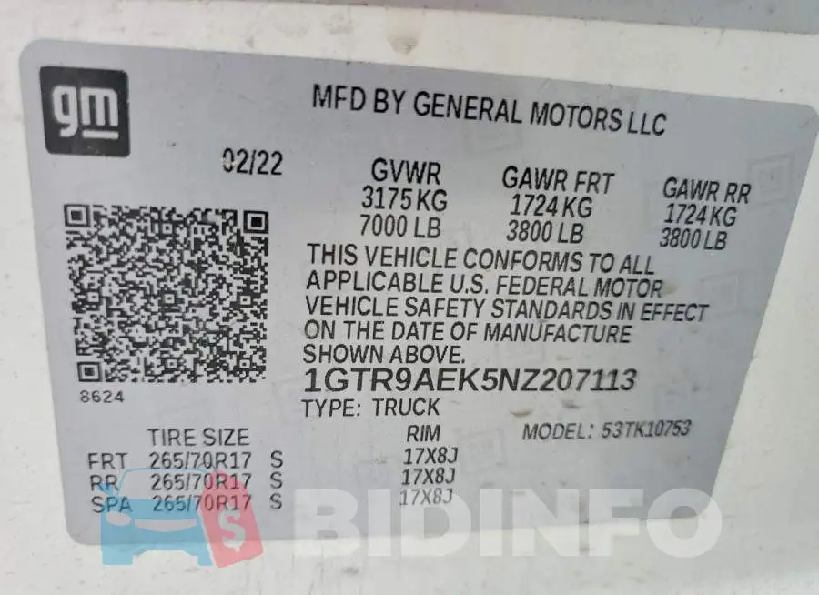 1GTR9AEK5NZ207113 Photo# 12