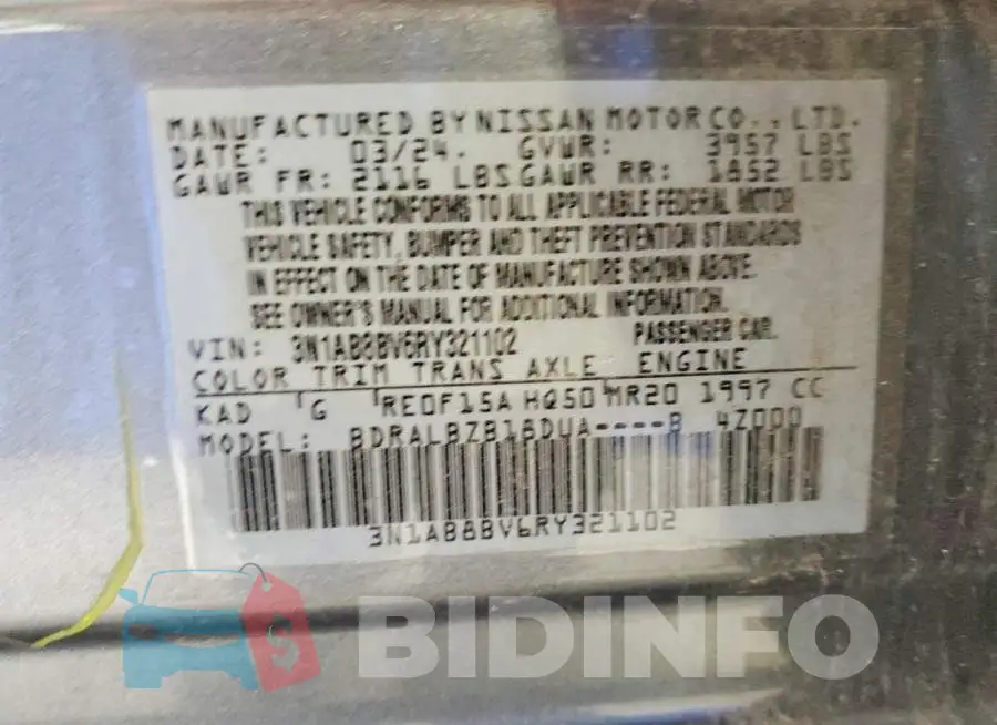 3N1AB8BV6RY321102 Photo# 12