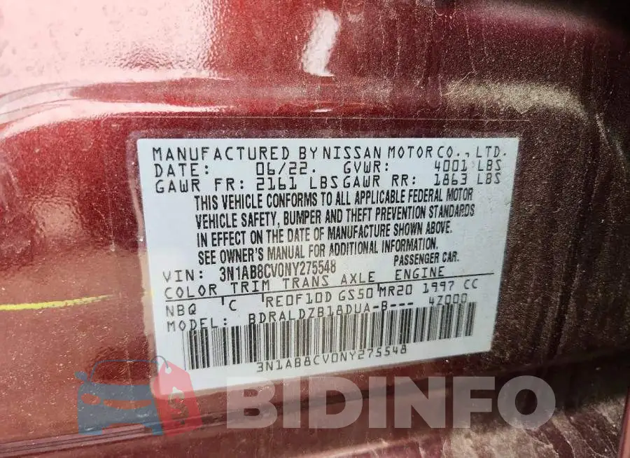 3N1AB8CV0NY275548 Photo# 12