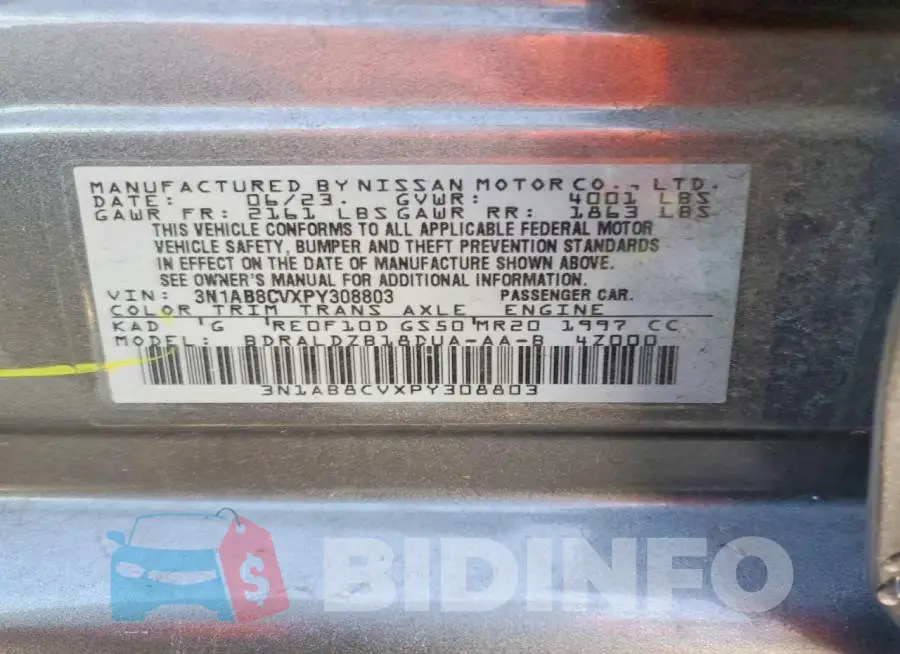 3N1AB8CVXPY308803 Photo# 13