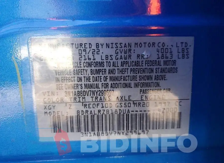 3N1AB8DV7NY299697 Photo# 13