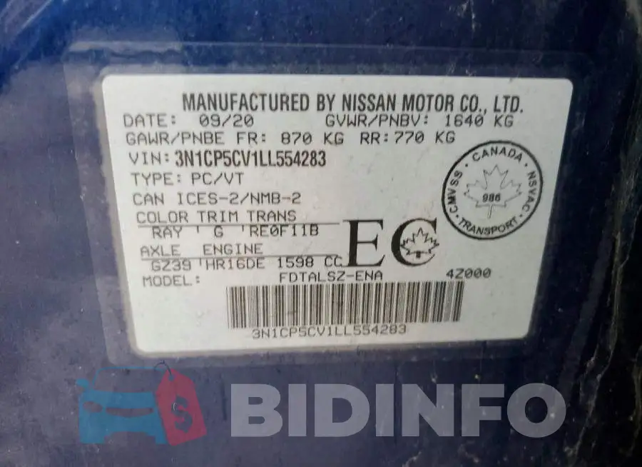 3N1CP5CV1LL554283 Photo# 12