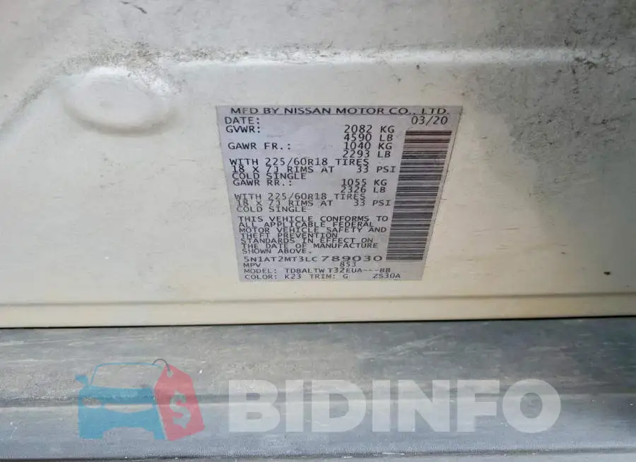 5N1AT2MT3LC789030 Photo# 12
