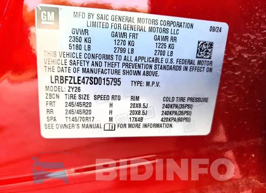LRBFZLE47SD015795 Photo# 13