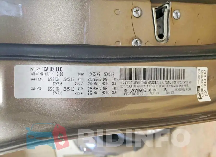 1C4PJMCB8KD131141 Photo# 13