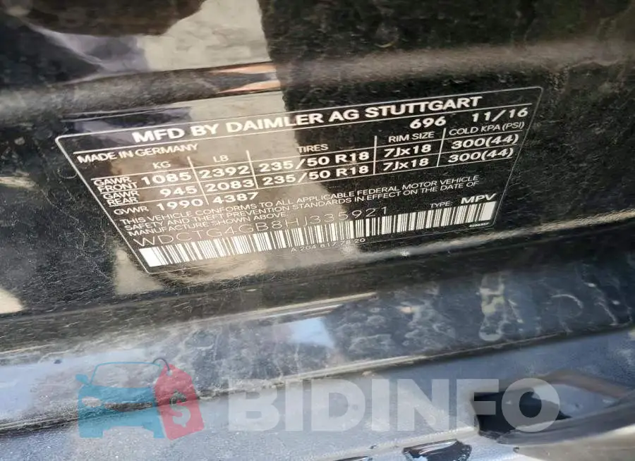 WDCTG4GB8HJ335921 Photo# 13