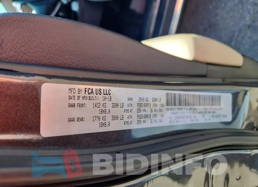 1C4RDHAG6KC584752 Photo# 12