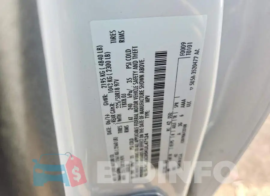 5LMCJ3C95KUL47124 Photo# 13