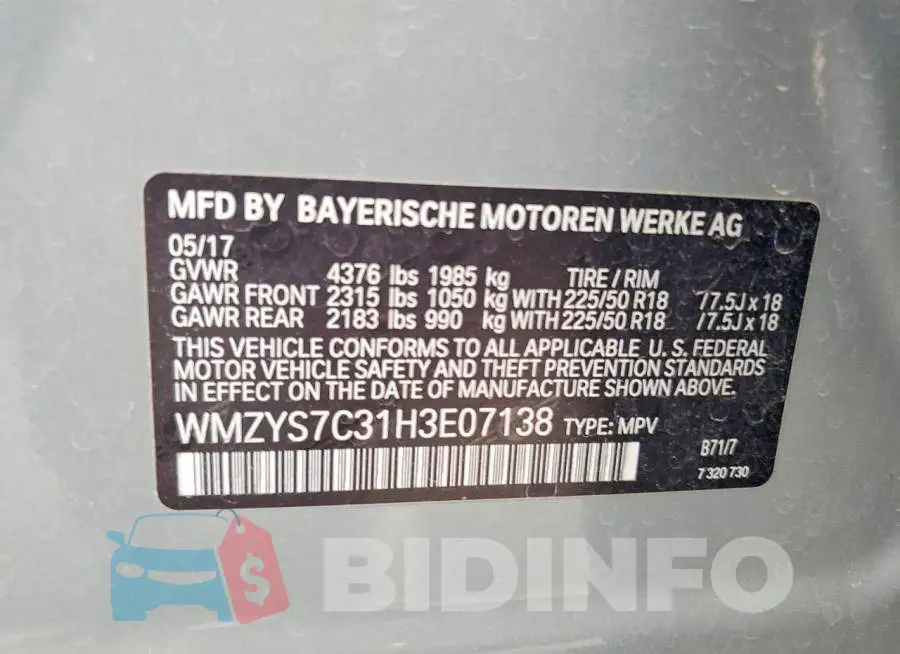 WMZYS7C31H3E07138 Photo# 12