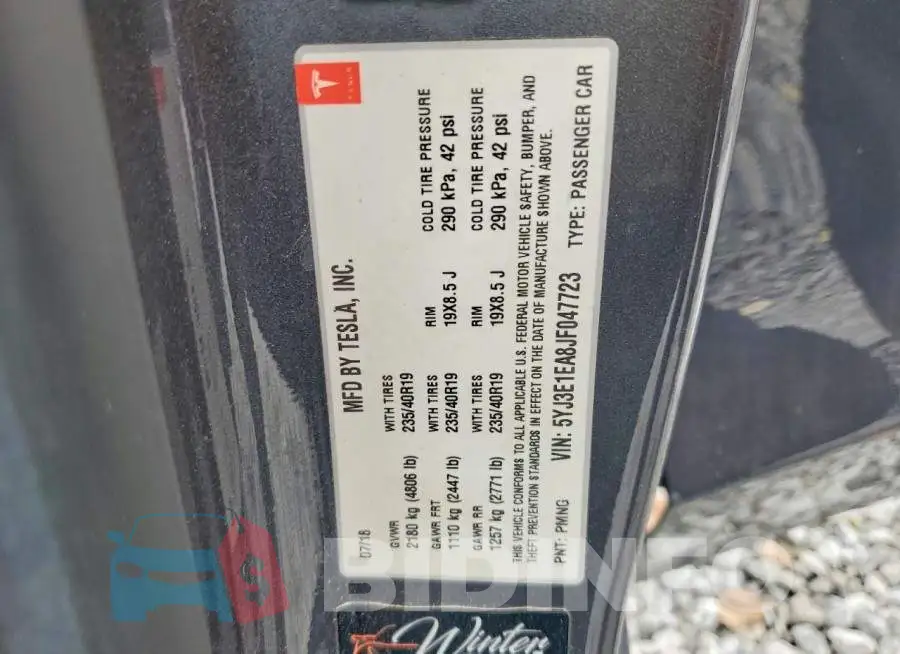 5YJ3E1EA8JF047723 Photo# 12