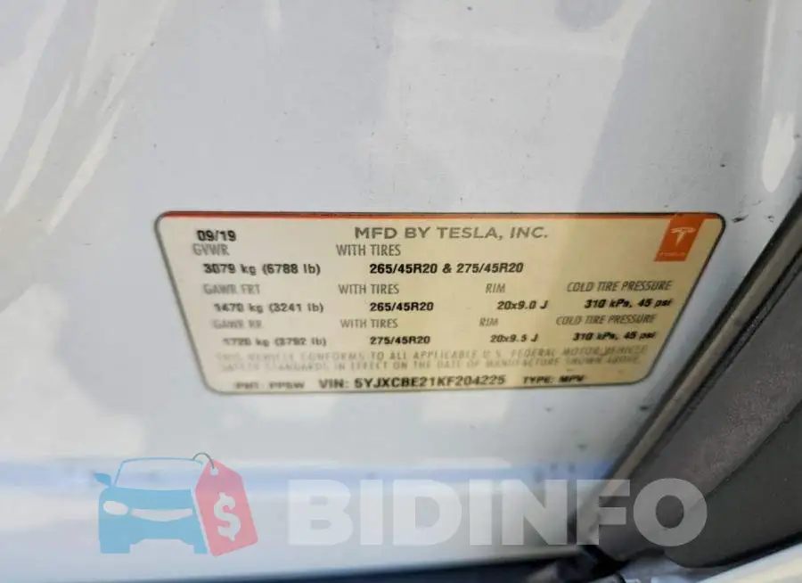 5YJXCBE21KF204225 Photo# 12
