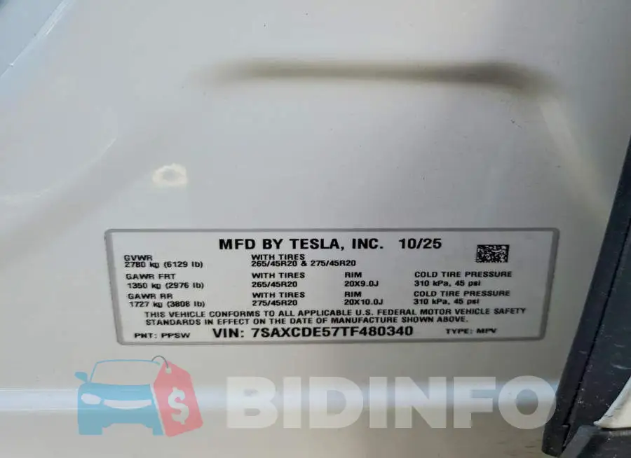 7SAXCDE57TF480340 Photo# 12