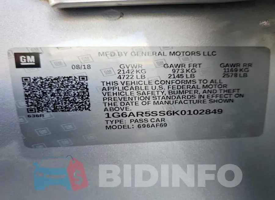1G6AR5SS6K0102849 Photo# 13