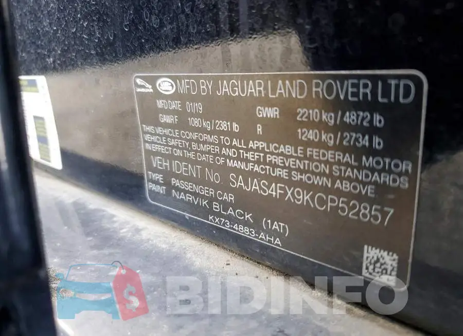SAJAS4FX9KCP52857 Photo# 13