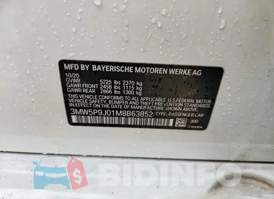 3MW5P9J01M8B63852 Photo# 12