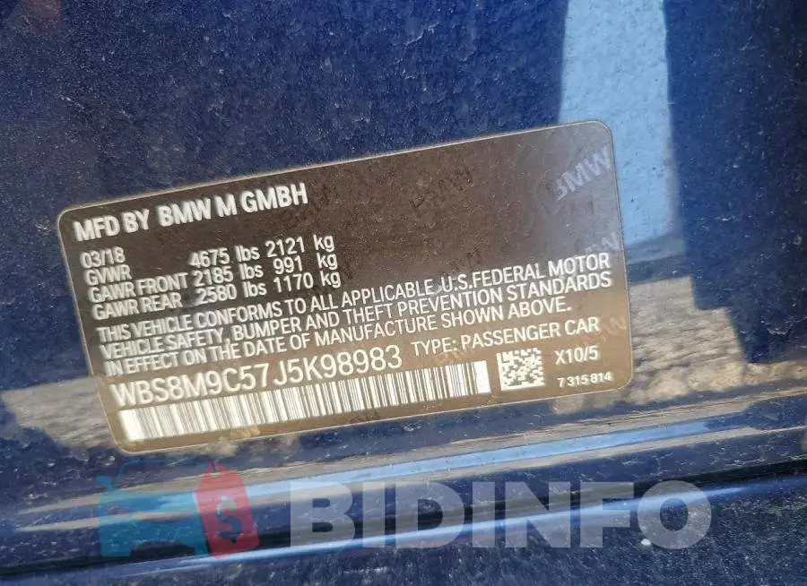 WBS8M9C57J5K98983 Photo# 12