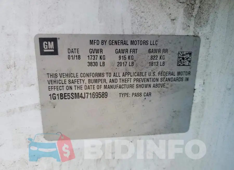 1G1BE5SM4J7169589 Photo# 12