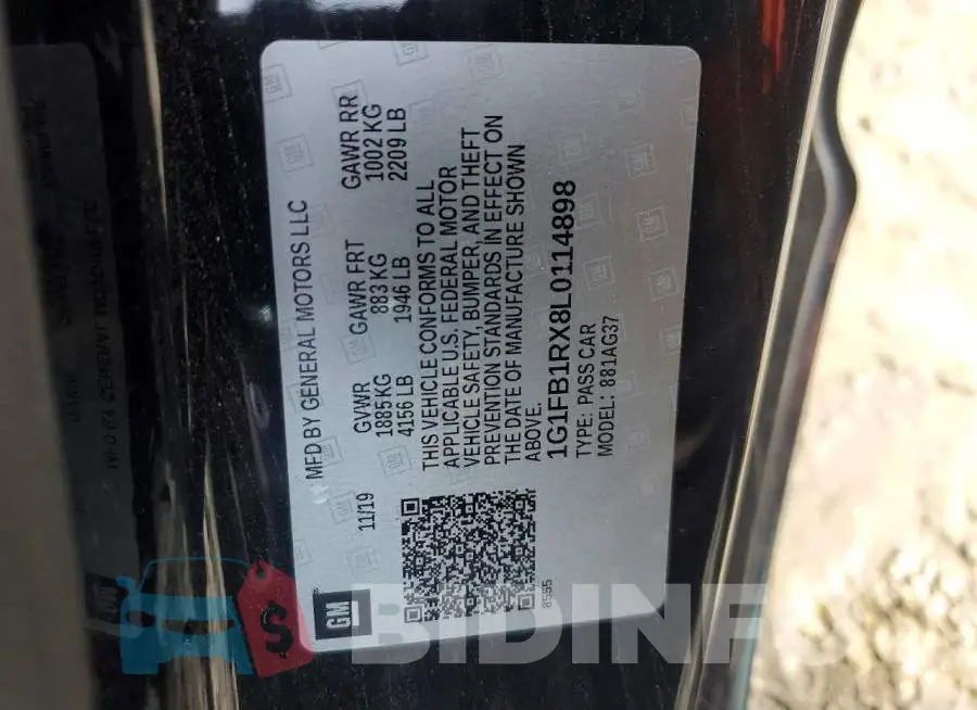 1G1FB1RX8L0114898 Photo# 12