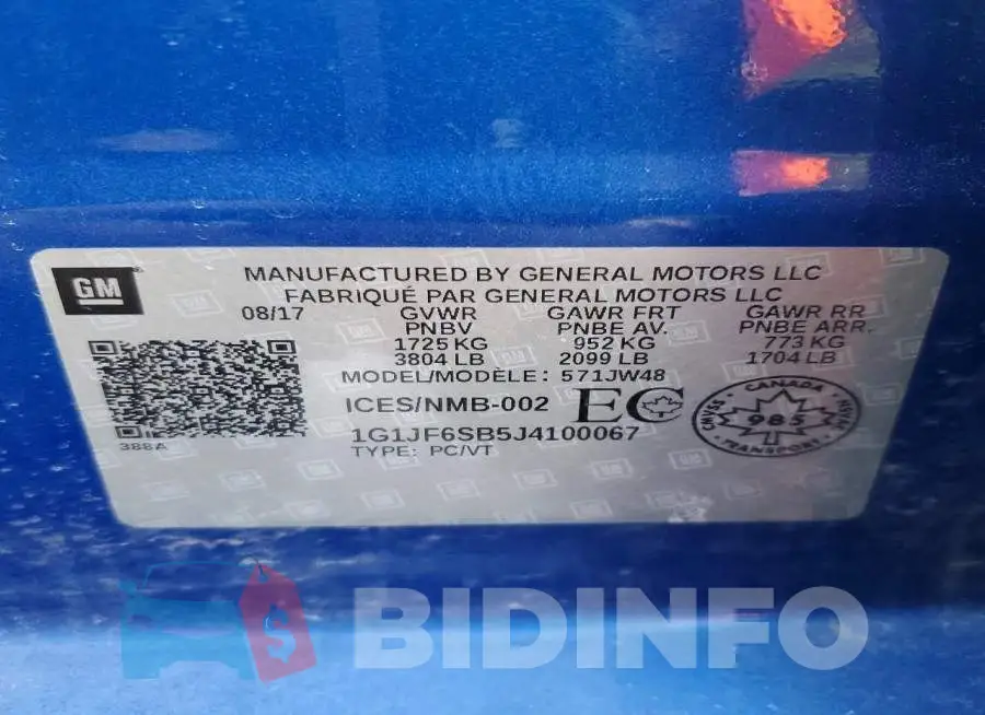 1G1JF6SB5J4100067 Photo# 13