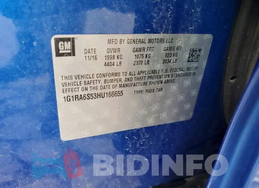 1G1RA6S53HU166655 Photo# 13