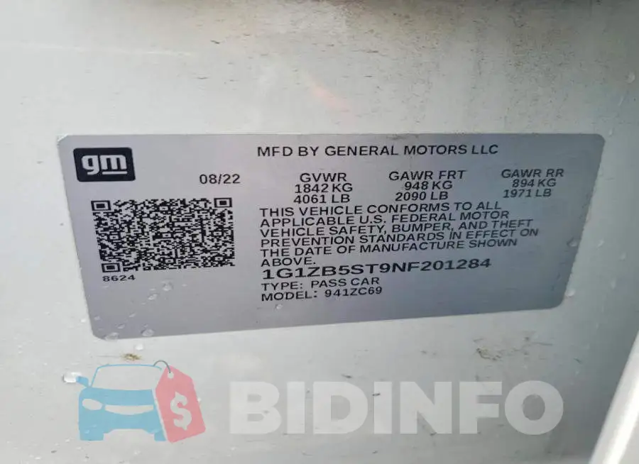 1G1ZB5ST9NF201284 Photo# 12