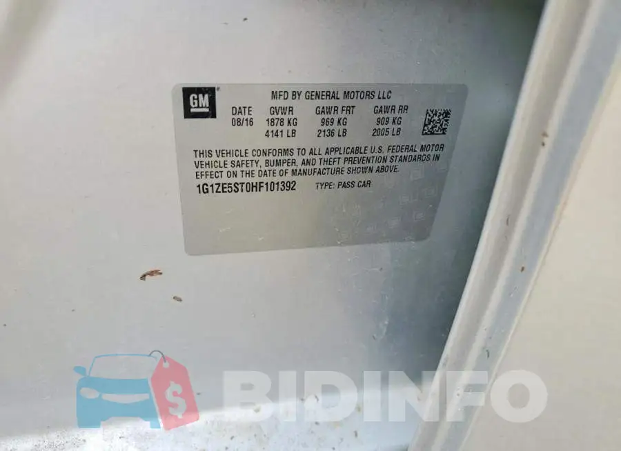 1G1ZE5ST0HF101392 Photo# 12