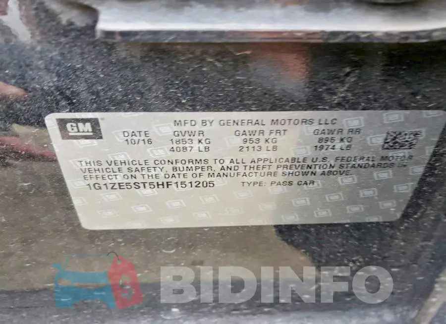 1G1ZE5ST5HF151205 Photo# 12