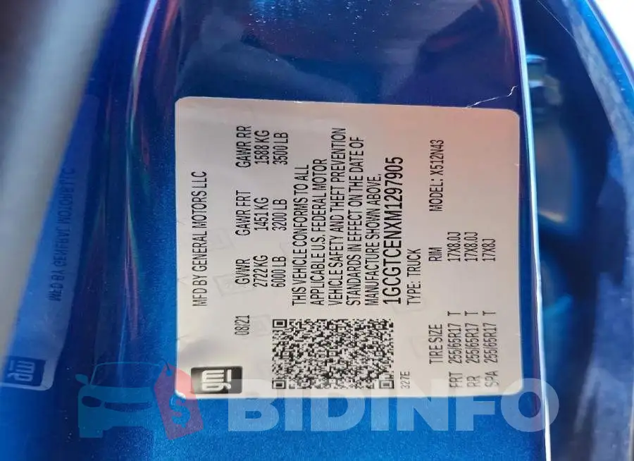 1GCGTCENXM1297905 Photo# 13