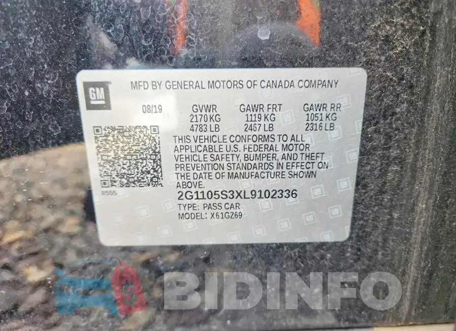 2G1105S3XL9102336 Photo# 12