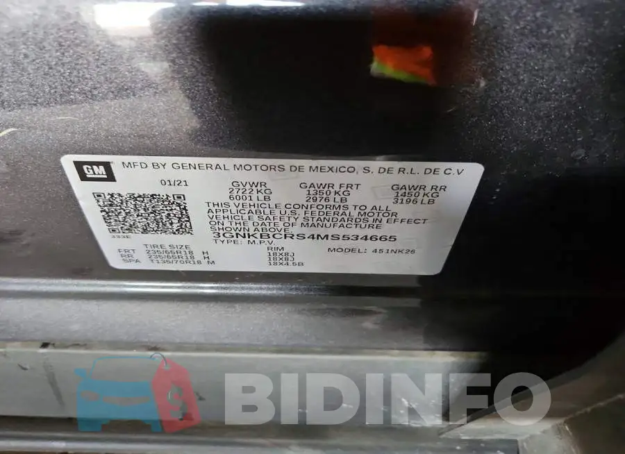 3GNKBCRS4MS534665 Photo# 13