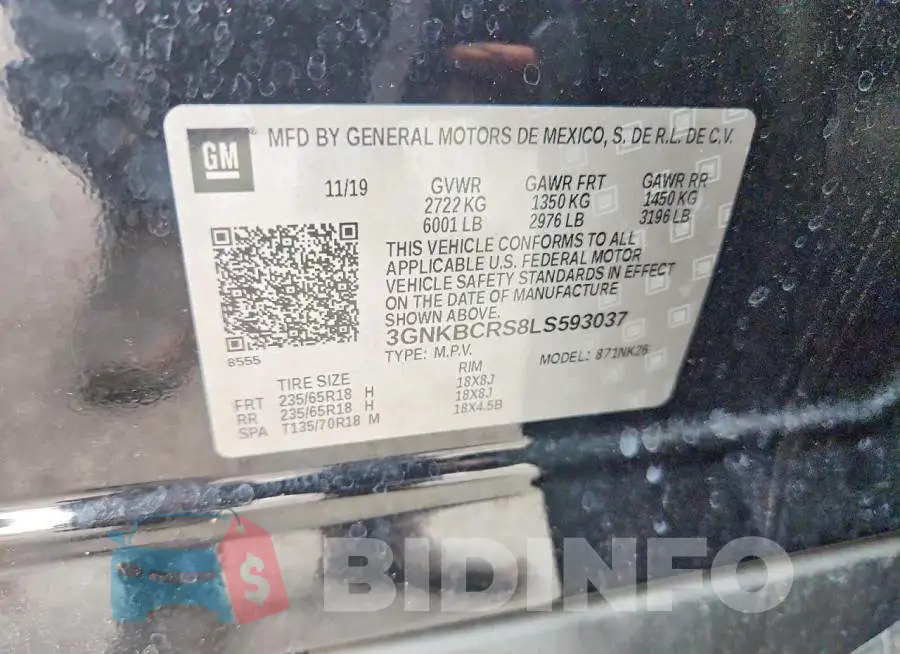 3GNKBCRS8LS593037 Photo# 13