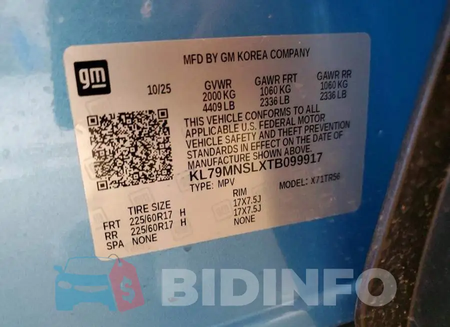 KL79MNSLXTB099917 Photo# 12