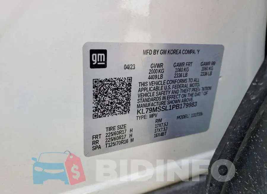 KL79MSSL1PB179983 Photo# 13