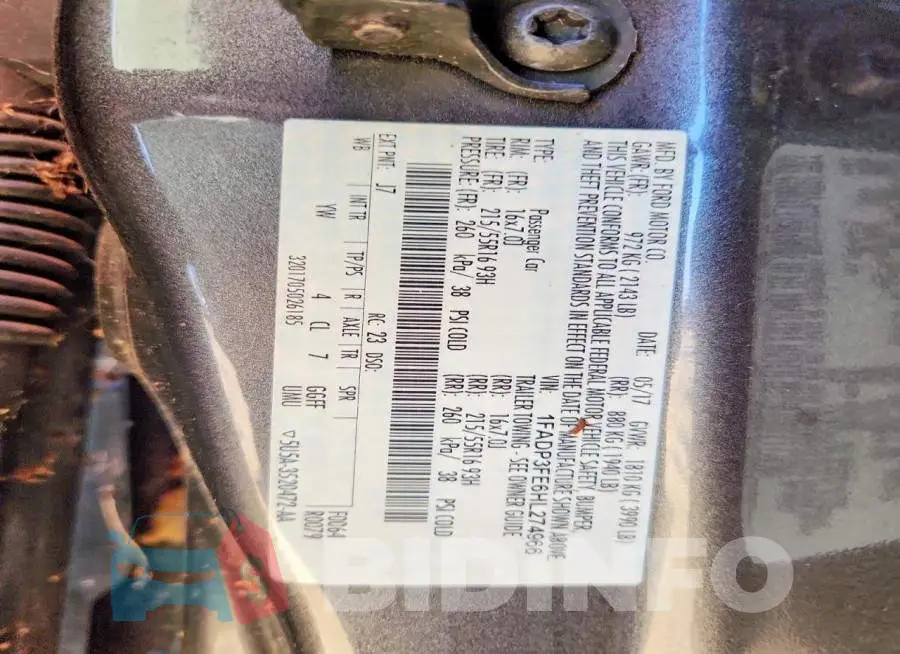 1FADP3FE6HL274966 Photo# 12
