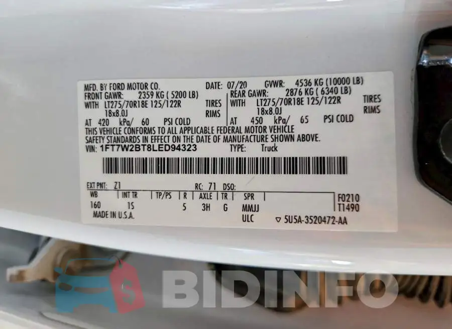 1FT7W2BT8LED94323 Photo# 12