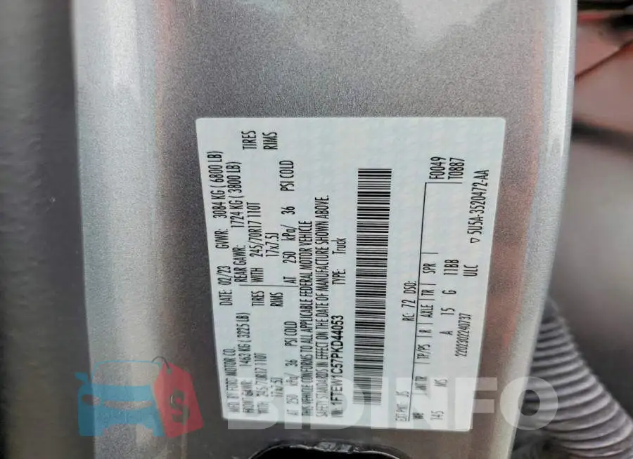 1FTEW1C57PKD44053 Photo# 12