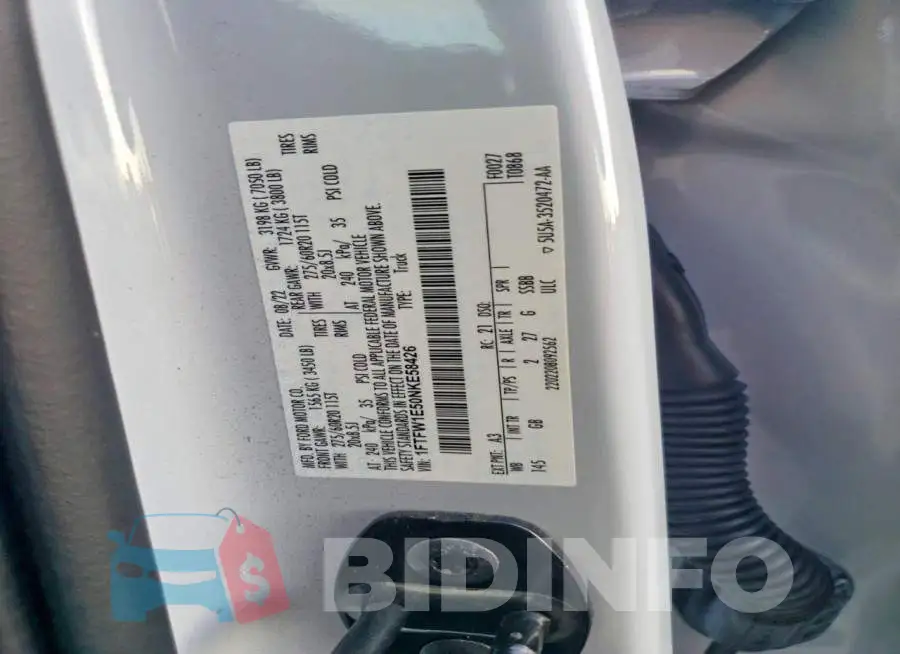 1FTFW1E50NKE58426 Photo# 13