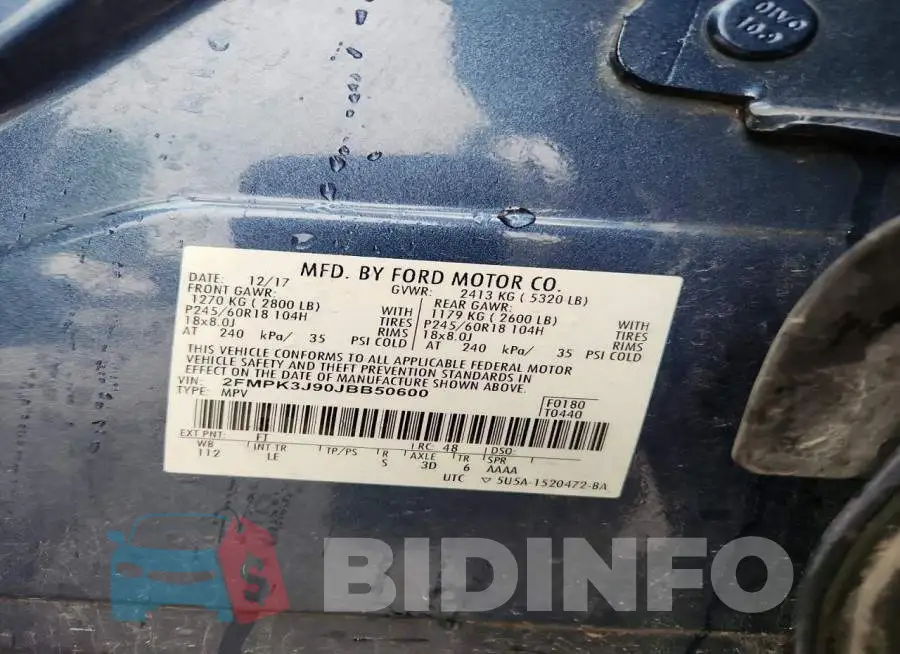 2FMPK3J90JBB50600 Photo# 12