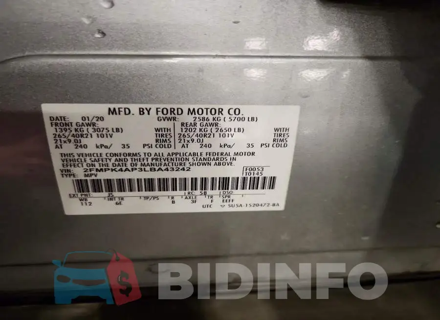 2FMPK4AP3LBA43242 Photo# 13