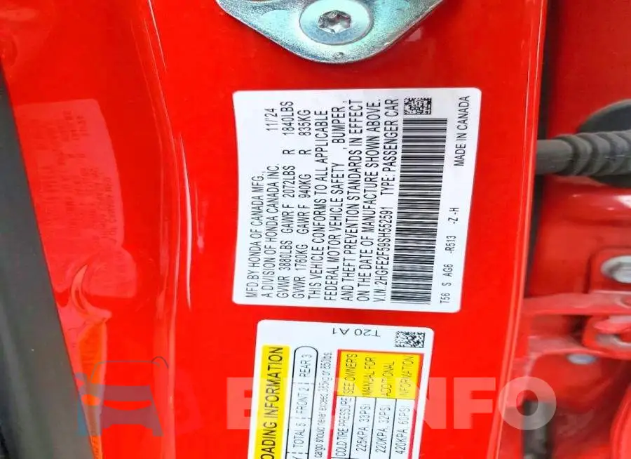 2HGFE2F59SH552591 Photo# 12