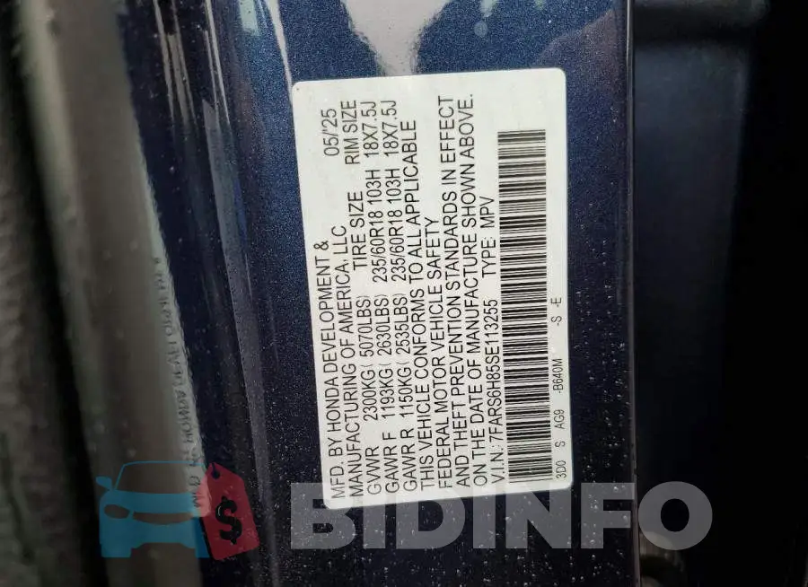 7FARS6H85SE113255 Photo# 14