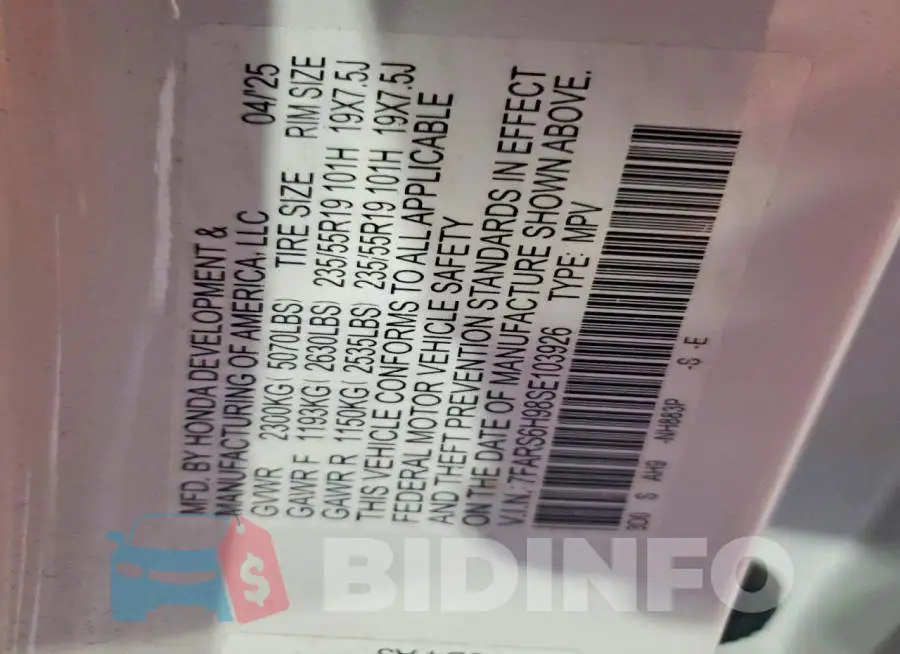 7FARS6H98SE103926 Photo# 13