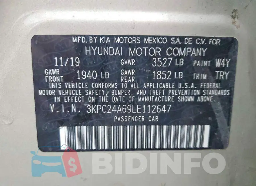 3KPC24A69LE112647 Photo# 12