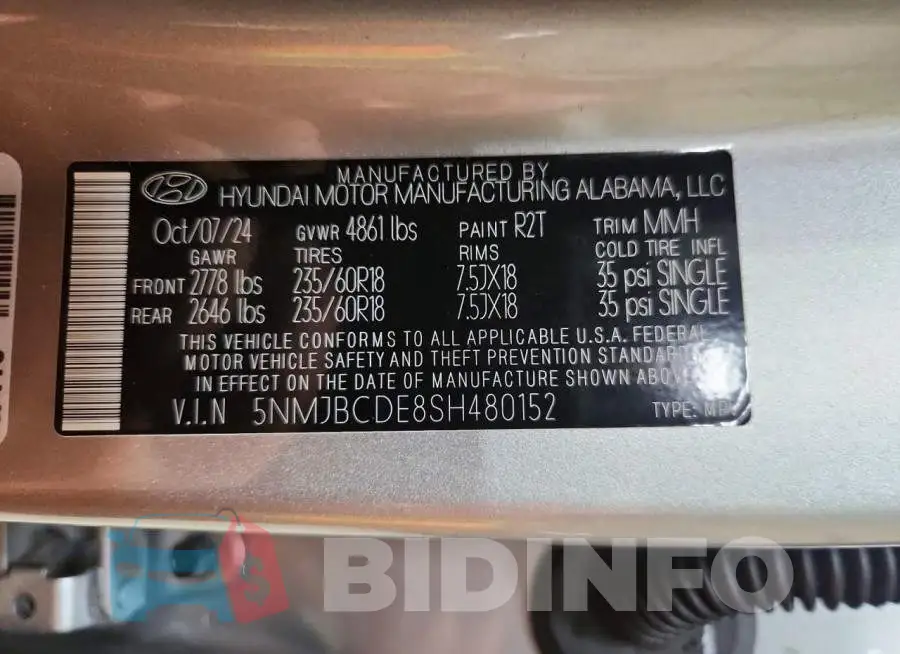 5NMJBCDE8SH480152 Photo# 14