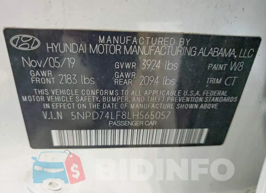5NPD74LF8LH565057 Photo# 12