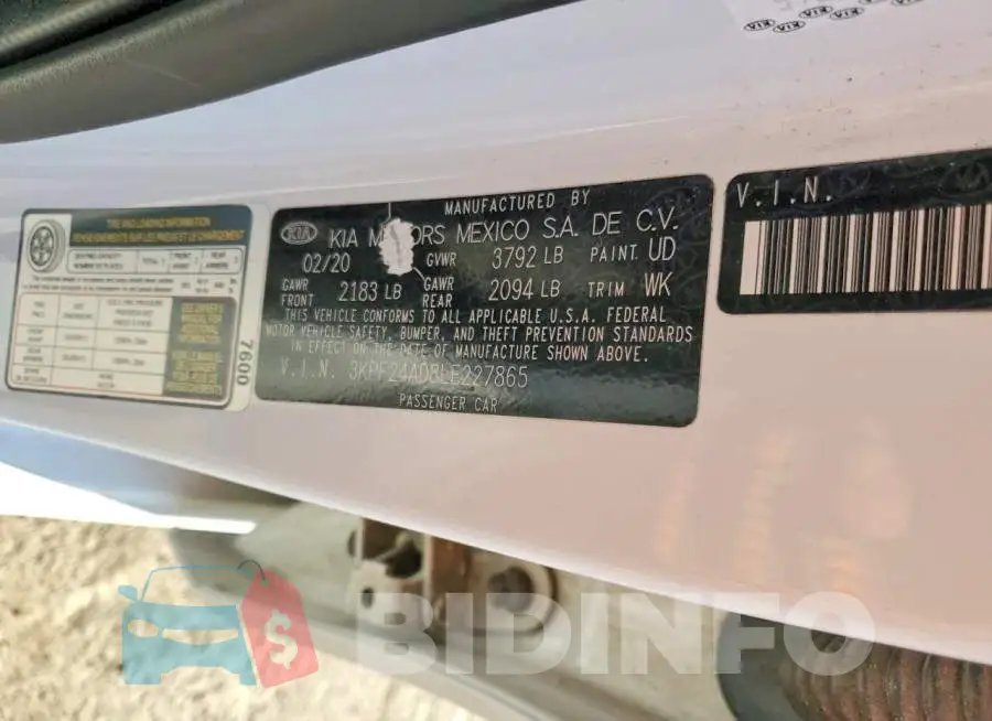 3KPF24AD8LE227865 Photo# 12