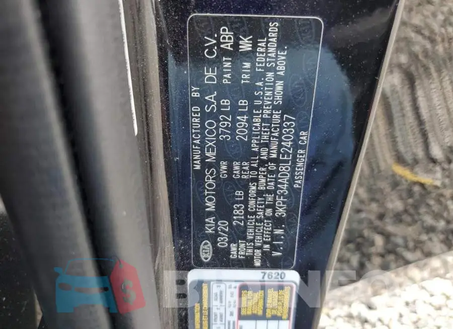 3KPF34AD8LE240337 Photo# 12
