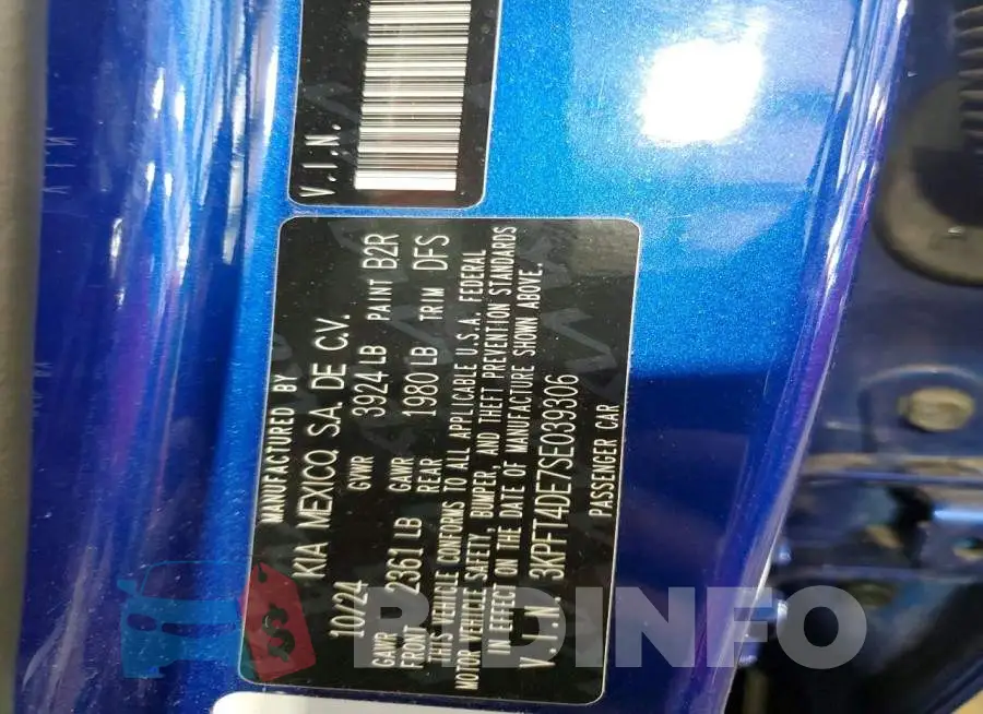 3KPFT4DE7SE039306 Photo# 12