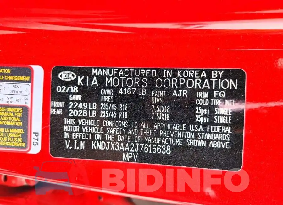 KNDJX3AA2J7616638 Photo# 12