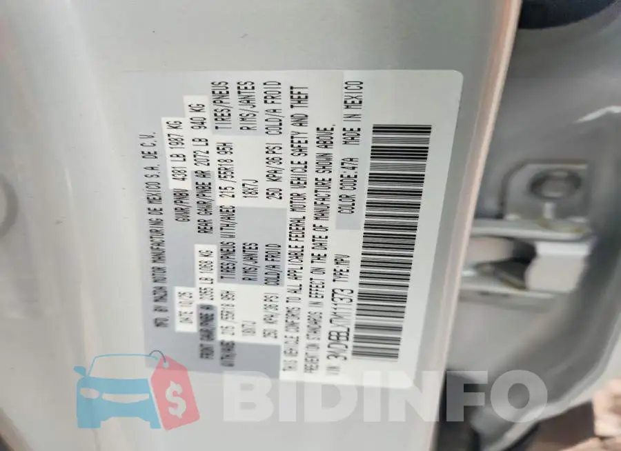 3MVDMBBLXTM111373 Photo# 12